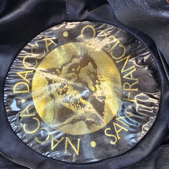 Vintage Nacca Dacca San Francisco Hat Brown Leather Newsboy Cap 1960's - Picture 8 of 9